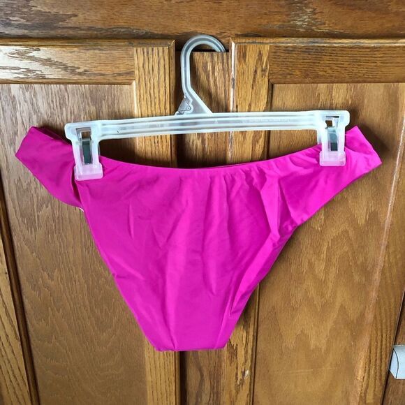 NWT J Crew Resortwear Curved waist cheeky Bikini Bottom Pink Fuchsia… - Picture 8 of 10